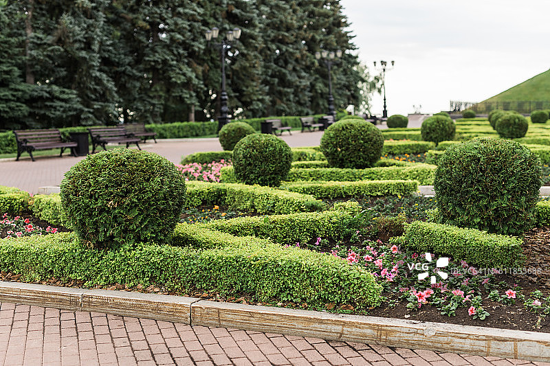 带有石砌隧道的公园（日本）图片素材
