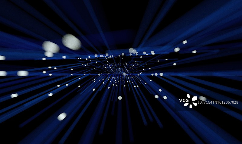 由粒子构成的大数据概念图像图片素材