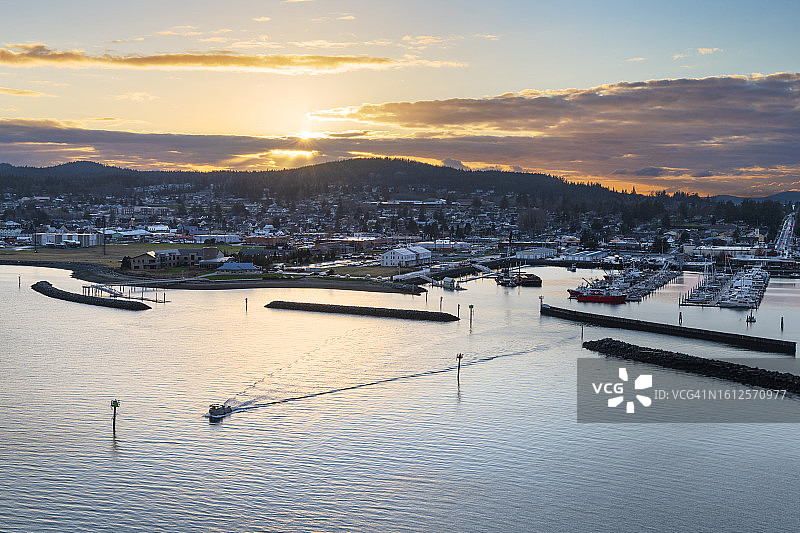 圣玛丽娜角，华盛顿州阿纳科特斯图片素材