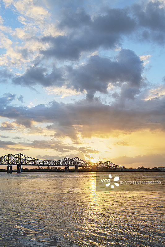 密西西比州纳奇兹维达利亚大桥图片素材