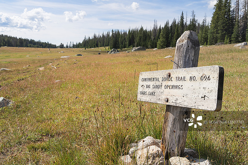 大陆分水岭步道，布里杰荒野图片素材