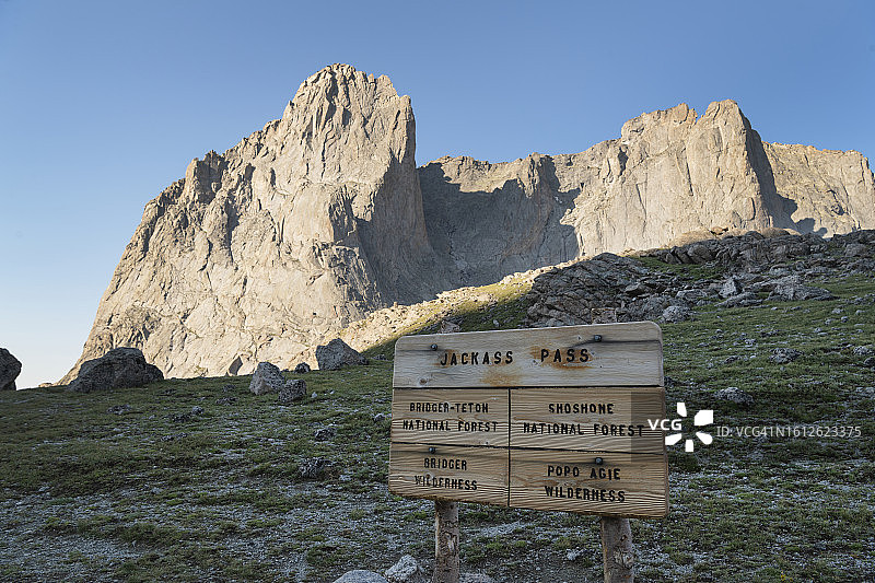 风河山脉的杰克斯隘口图片素材