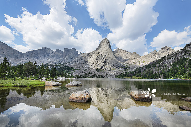 温德河山脉的平戈拉峰图片素材