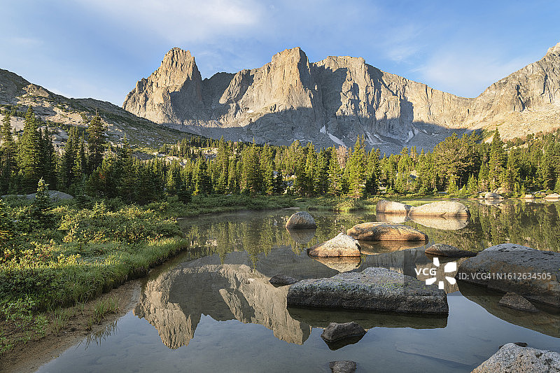 风河山脉塔之冰斗图片素材