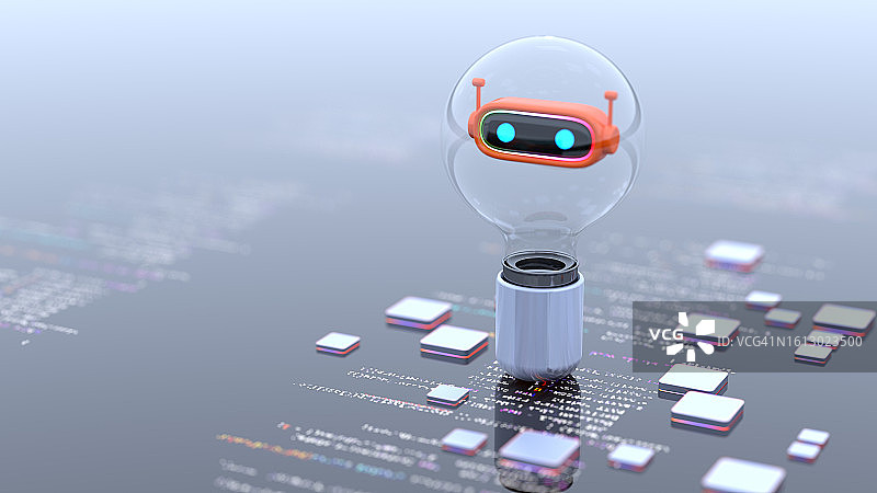 人工智能数字概念AI聊天机器人图片素材