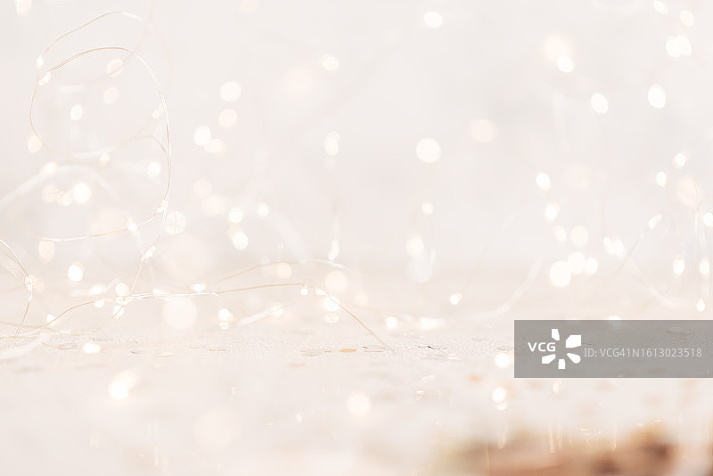 圣诞节模糊闪烁灯光图片素材