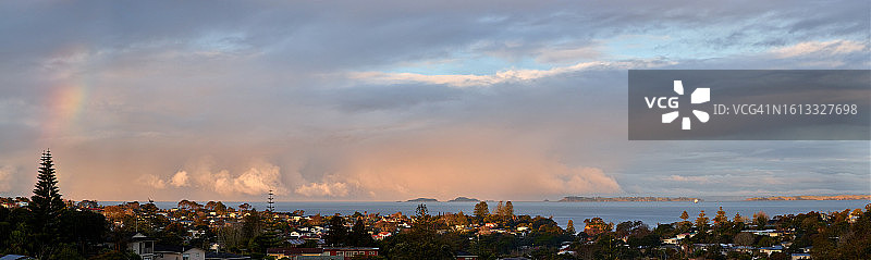 豪拉基湾全景图片素材