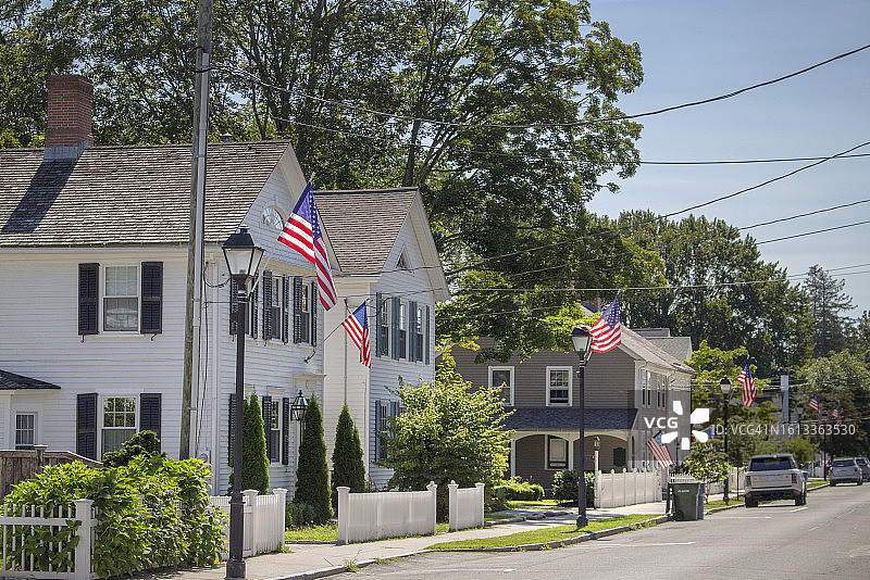 康涅狄格州埃塞克斯的主要街道图片素材