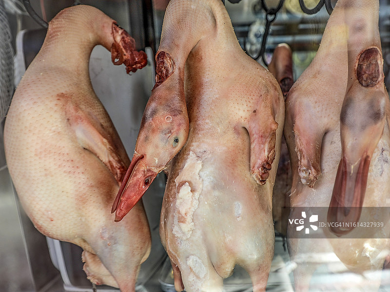 中国烤鸭陈列图片素材