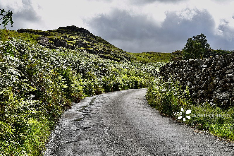 乡间蜿蜒小路图片素材