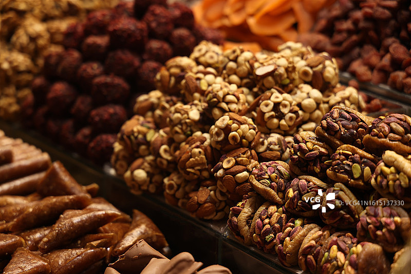 伊斯坦布尔大巴扎的干果图片素材