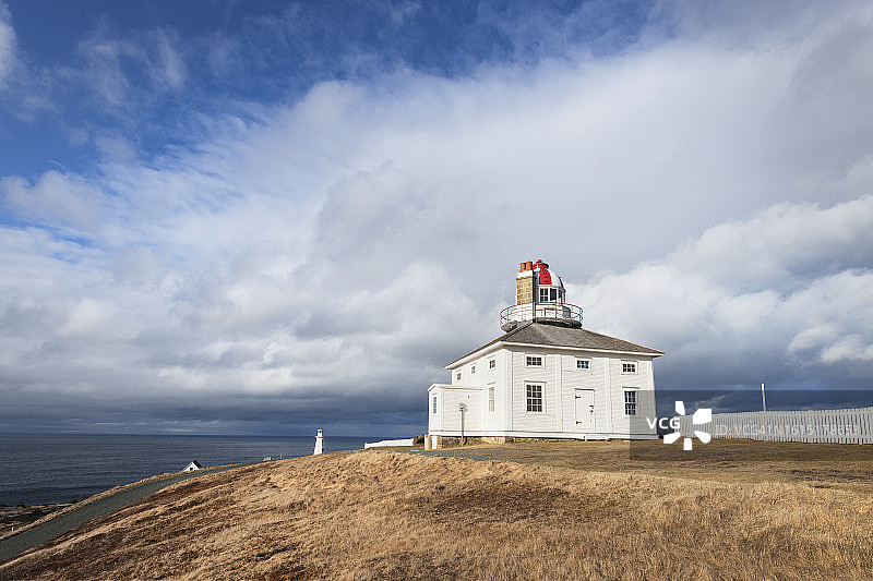 纽芬兰和拉布拉多斯皮尔角灯塔图片素材