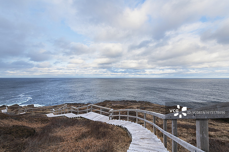 斯皮尔角木板路阶梯图片素材