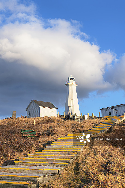 纽芬兰和拉布拉多斯皮尔角灯塔图片素材