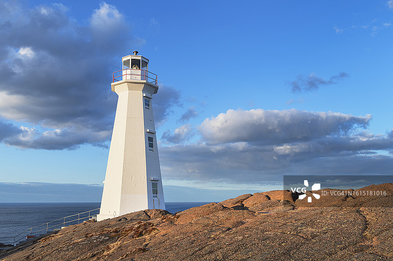 纽芬兰和拉布拉多斯皮尔角灯塔图片素材