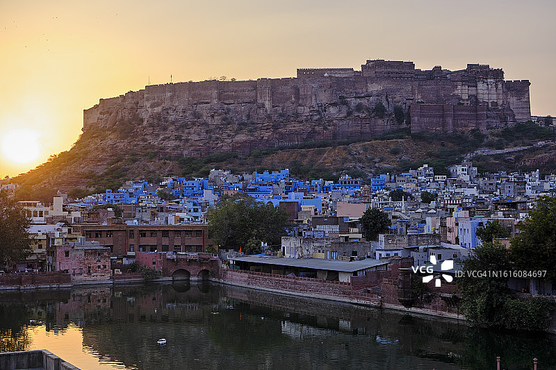 印度拉贾斯坦邦焦特布尔蓝色之城图片素材
