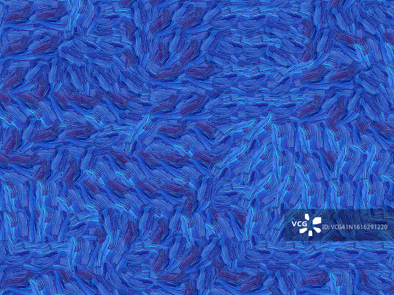 蓝色油彩笔触的抽象背景画布纹理图片素材