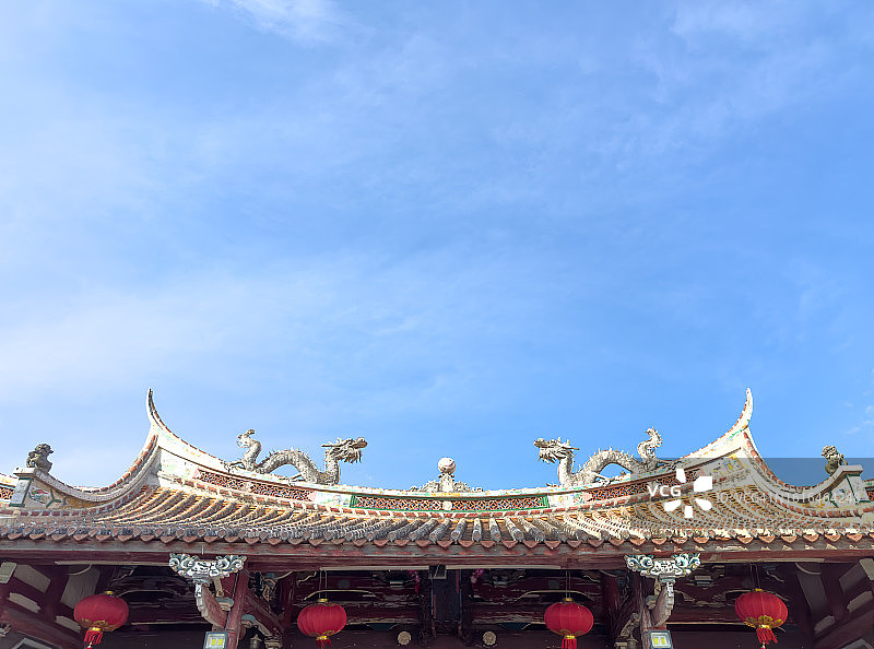 中国福建古建筑的屋檐图片素材