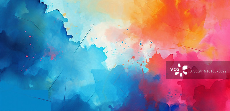 抽象彩色水彩背景图片素材