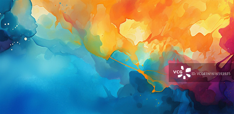 抽象彩色水彩背景图片素材