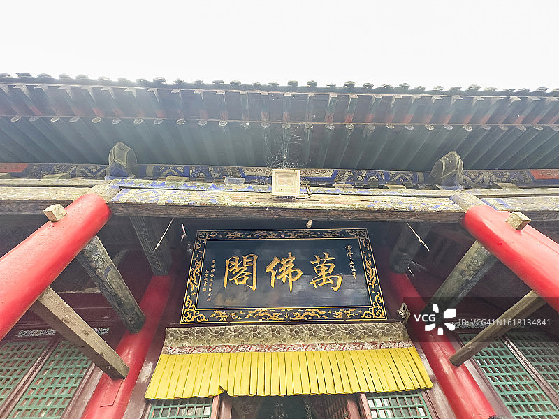 寺庙大门建筑外观图片素材