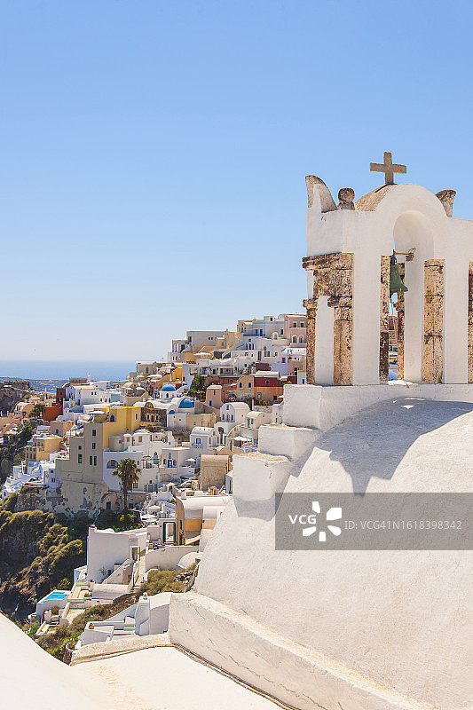 圣托里尼，施洗者圣约翰东正教教堂图片素材