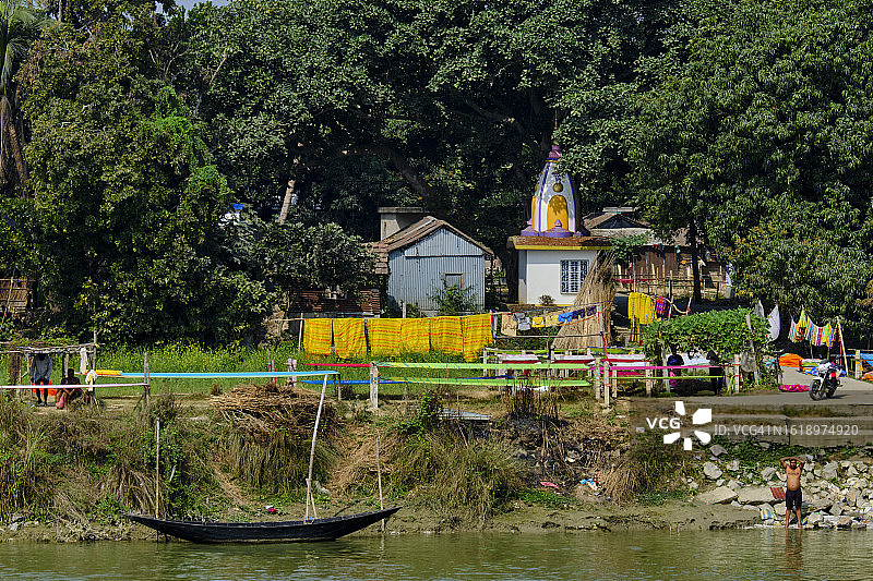 印度西孟加拉邦的霍格利河图片素材