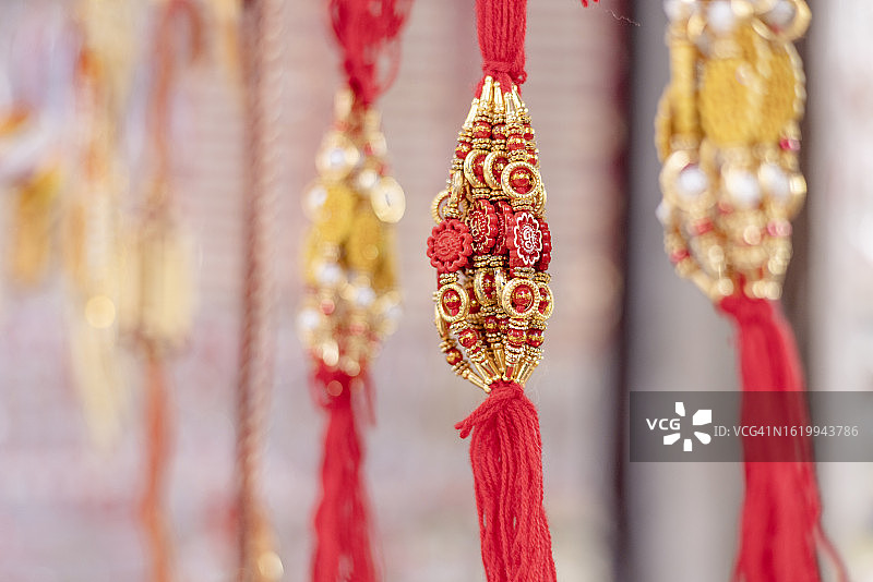 待售的 रक्षाबंधन 拉基手镯图片素材