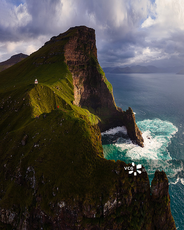 法罗群岛卡尔卢尔灯塔图片素材