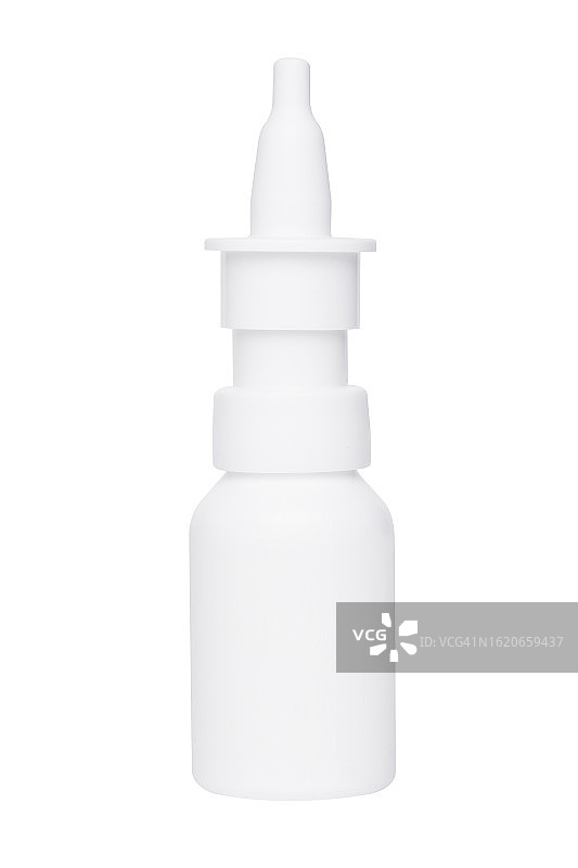 白色背景上的鼻腔喷雾剂图片素材