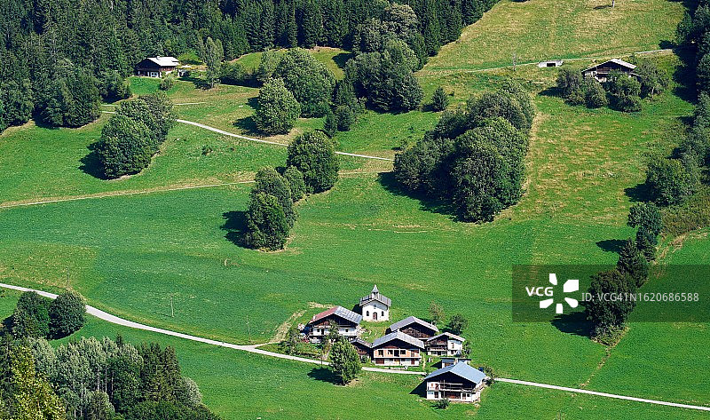 博福泰地区倾斜的田野图片素材