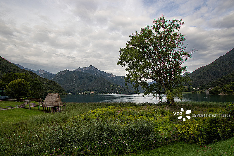 特伦托，莫利纳迪莱德罗，莱德罗湖之旅图片素材