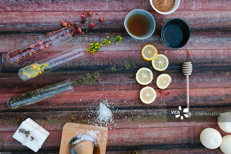 医疗保健疗法成分概览图片素材