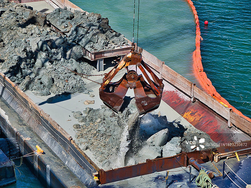 疏浚抓斗图片素材