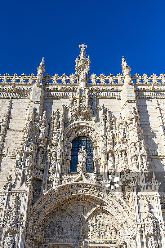 热罗尼莫斯修道院门装饰图片素材