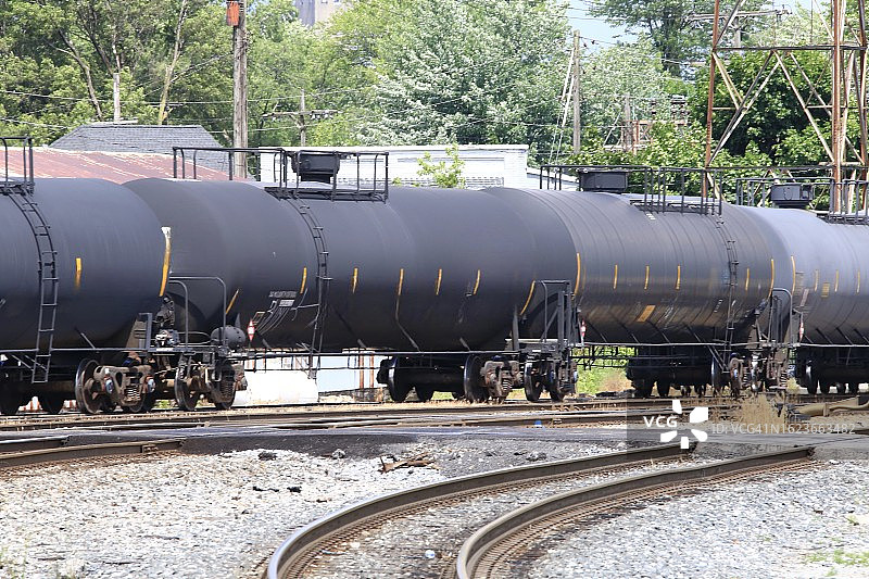 铁路列车车厢中的有毒货物图片素材