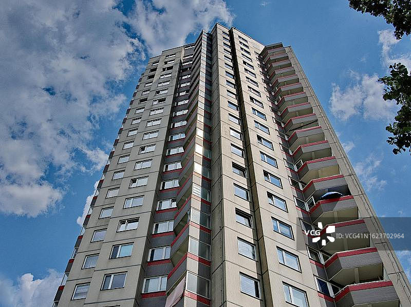 德国柏林新克尔恩格罗皮乌斯城区的高层建筑图片素材