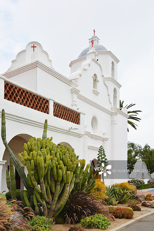 圣路易斯雷伊海洋城教堂塔楼图片素材