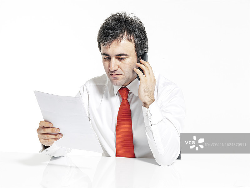 打电话的商人图片素材