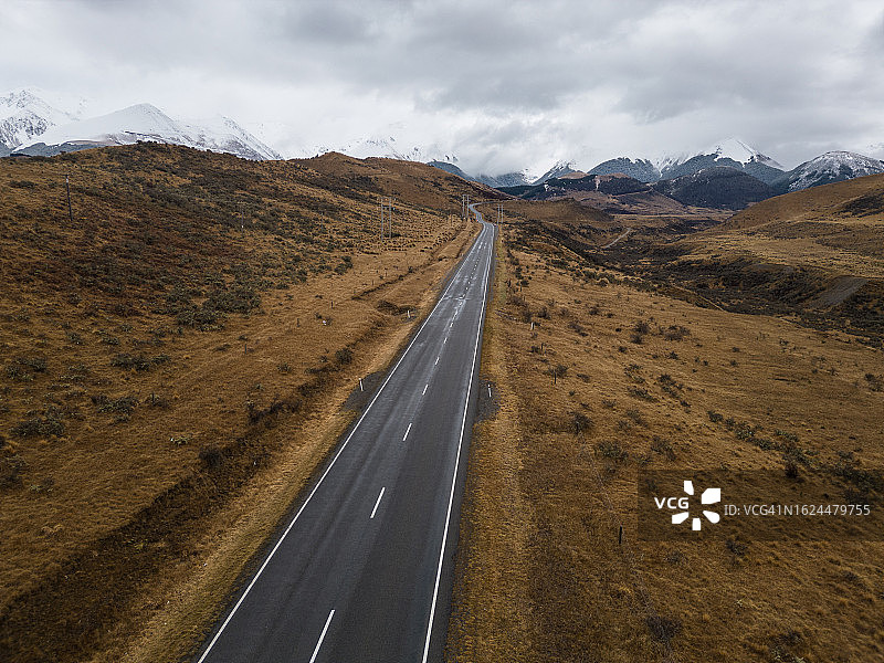 新西兰的亚瑟通道公路图片素材