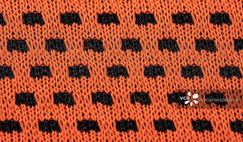 黑色和橙色网状织物纹理图片素材