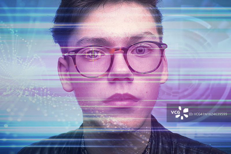 生物识别安全扫描图片素材