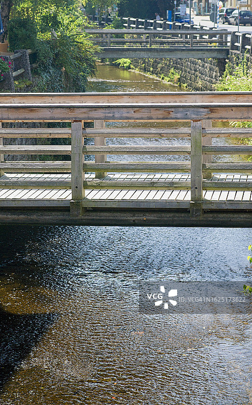 格伦河人行桥图片素材