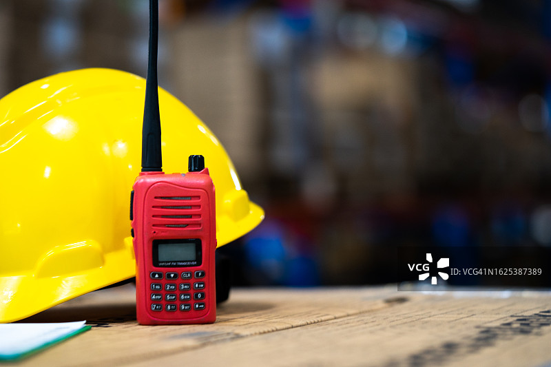 安全头盔和无线电图片素材