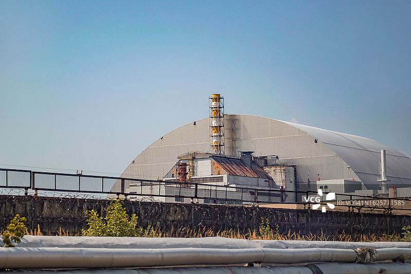 原子反应堆爆炸后的切尔诺贝利核电站图片素材