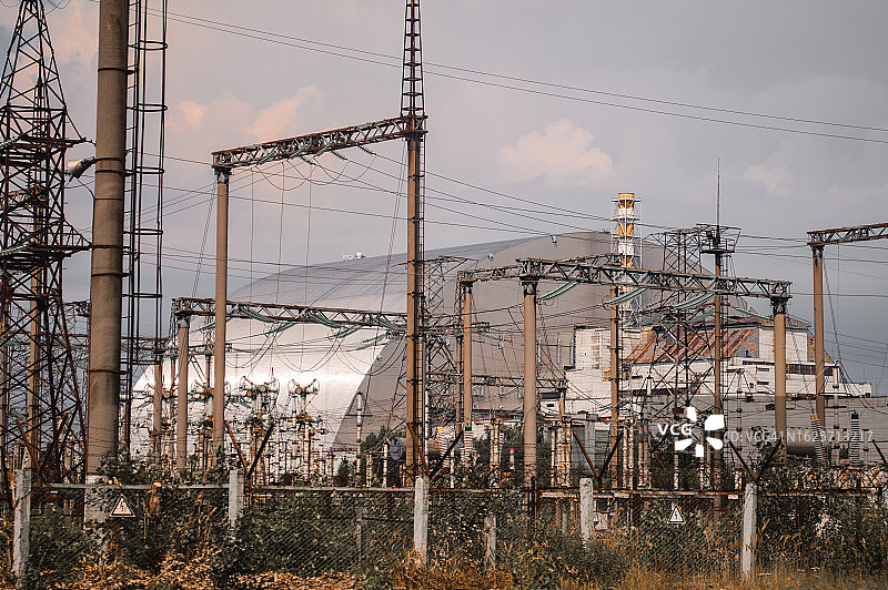 原子反应堆爆炸后的切尔诺贝利核电站图片素材