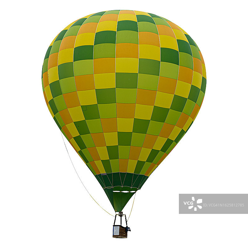 白色背景上的热气球群图片素材