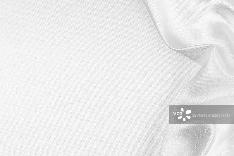 白色面料的颜色为涤纶面料和纺织底色。图片素材