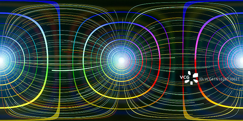 360度VR灯光色彩空间图片素材