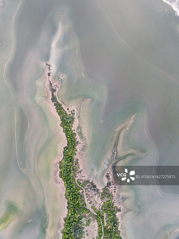 鸟瞰澳大利亚西澳大利亚州温德姆金河的支流图片素材